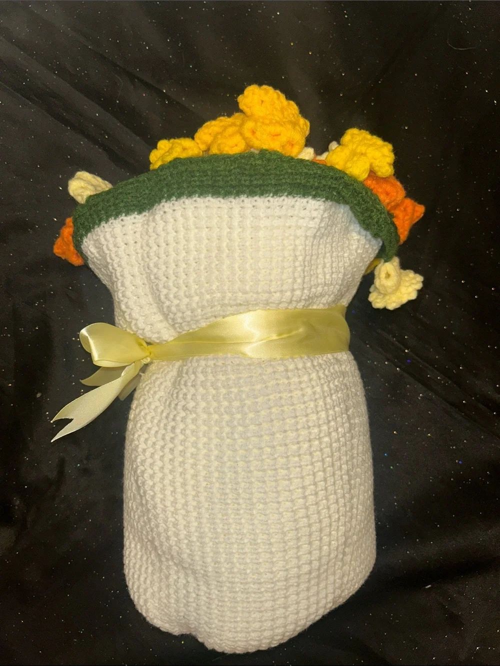 Handmade Crochet Flower Bouquet Afghan!!